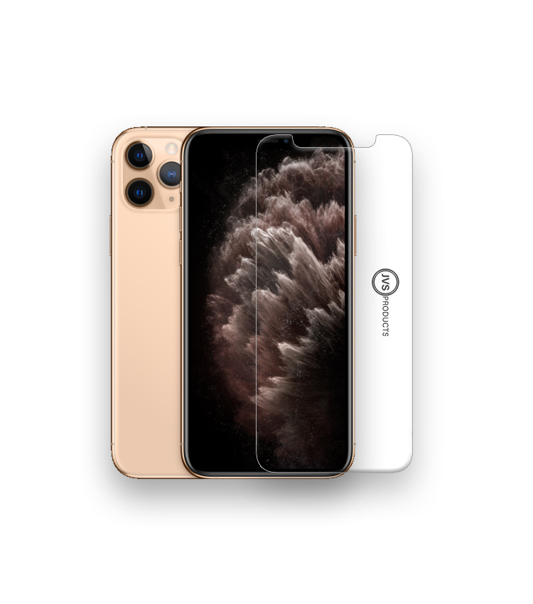 Screenprotector geschikt voor iPhone 11 Pro Max - Tempered Glass - Beschermglas - Glas - Transparant afbeelding