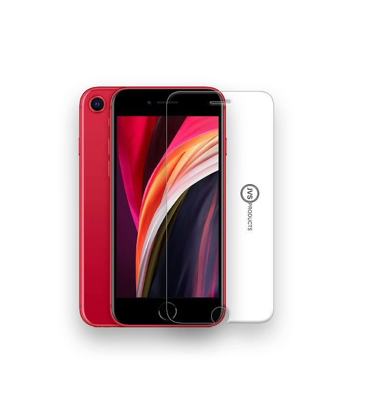 Screenprotector geschikt voor iPhone SE 2020 - Tempered Glass - Beschermglas - Glas - Transparant afbeelding