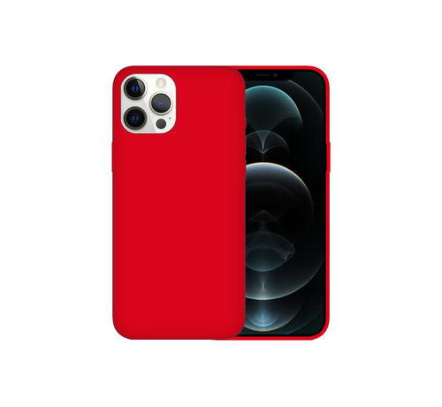 JVS Products iPhone 11 Pro Max Hoesje - Siliconen - Back Cover - Apple iPhone 11 Pro Max - Rood kopen