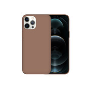 JVS Products iPhone 11 Pro Max Hoesje - Siliconen - Back Cover - Apple iPhone 11 Pro Max - Bruin