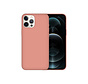 iPhone 12 Pro Max hoesje - Backcover - Siliconen - Zalmroze kopen