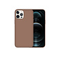 iPhone 12 Pro Max hoesje - Backcover - Siliconen - Bruin kopen