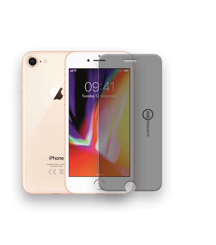Screenprotector geschikt voor iPhone 7 - Privacy - Tempered Glass - Beschermglas - Glas - Privacy screenprotector afbeelding