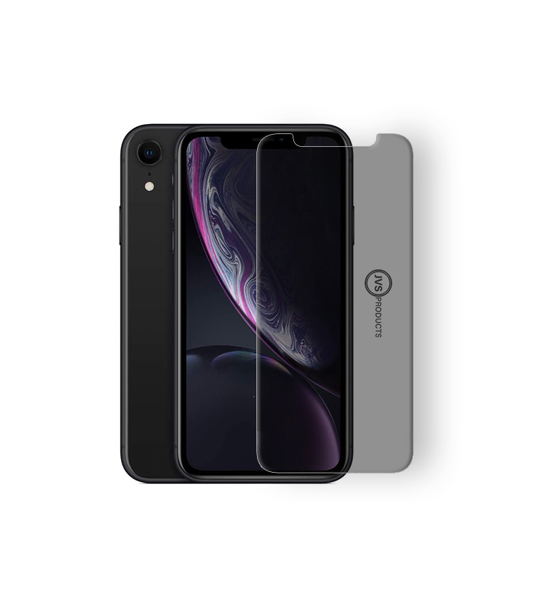 JVS Products Screenprotector geschikt voor iPhone XR - Privacy - Tempered Glass - Beschermglas - Glas - Privacy screenprotector