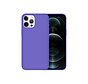 iPhone 12 Mini Case Hoesje Siliconen Back Cover - Apple iPhone 12 Mini - Paars kopen