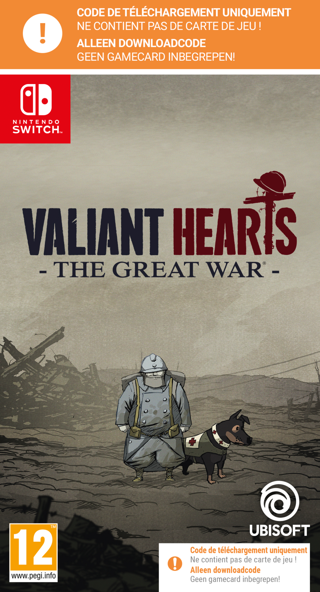 Nintendo Switch Valiant Hearts The Great War Remaster (Code in Box) afbeelding
