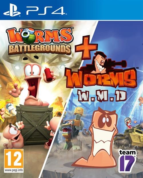 PS4 Worms: W.M.D & Battlegrounds Double Pack afbeelding