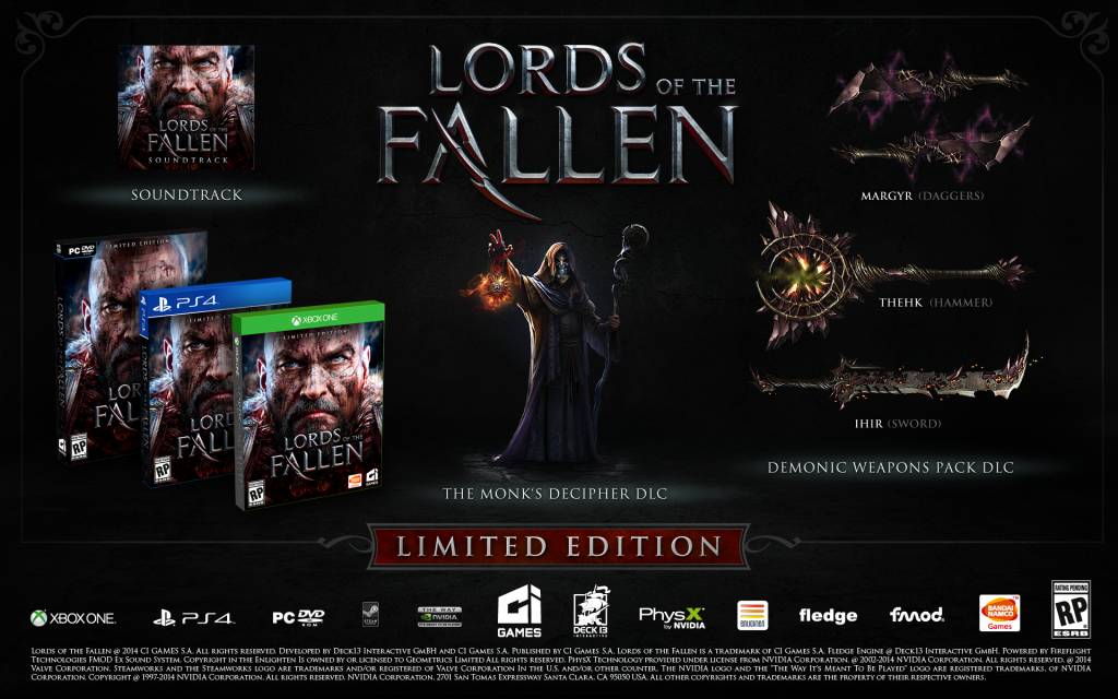 PS4 Lords of the Fallen Limited Edition afbeelding