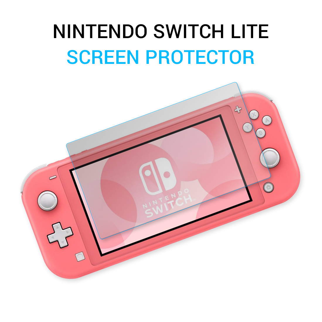 Screenprotector geschikt voor Nintendo Switch Lite - Tempered Glass - 1 stuk - Transparant afbeelding