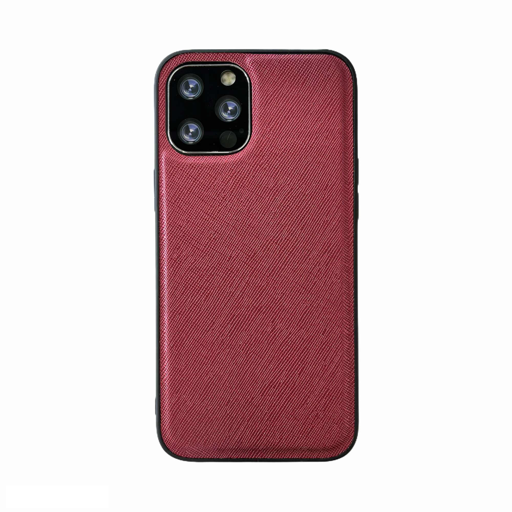 iPhone X hoesje - Backcover - Stofpatroon - TPU - Rood afbeelding