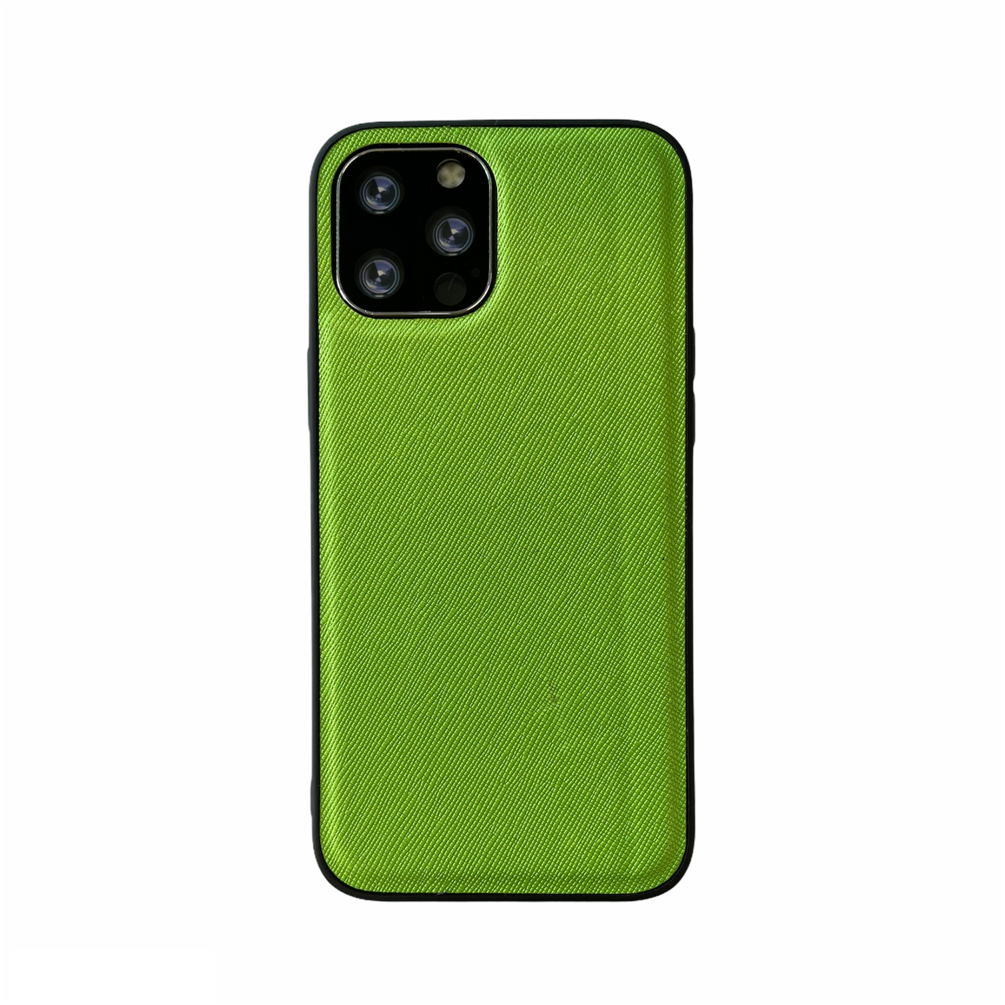 iPhone XR hoesje - Backcover - Stofpatroon - TPU - Groen afbeelding