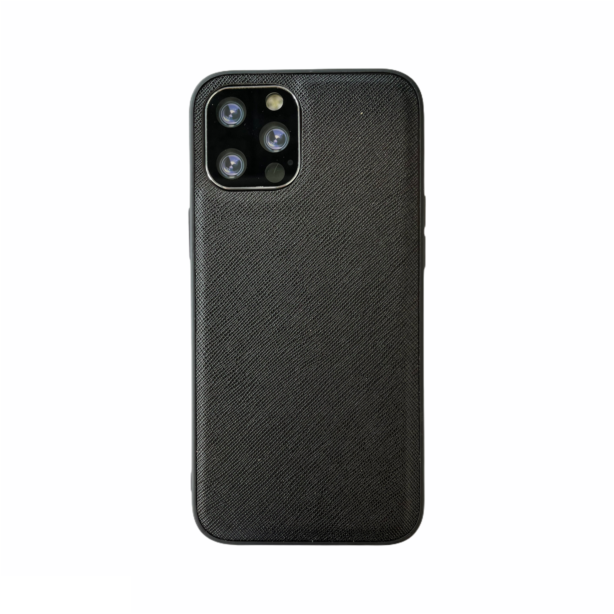 iPhone XS Max hoesje - Backcover - Stofpatroon - TPU - Zwart afbeelding