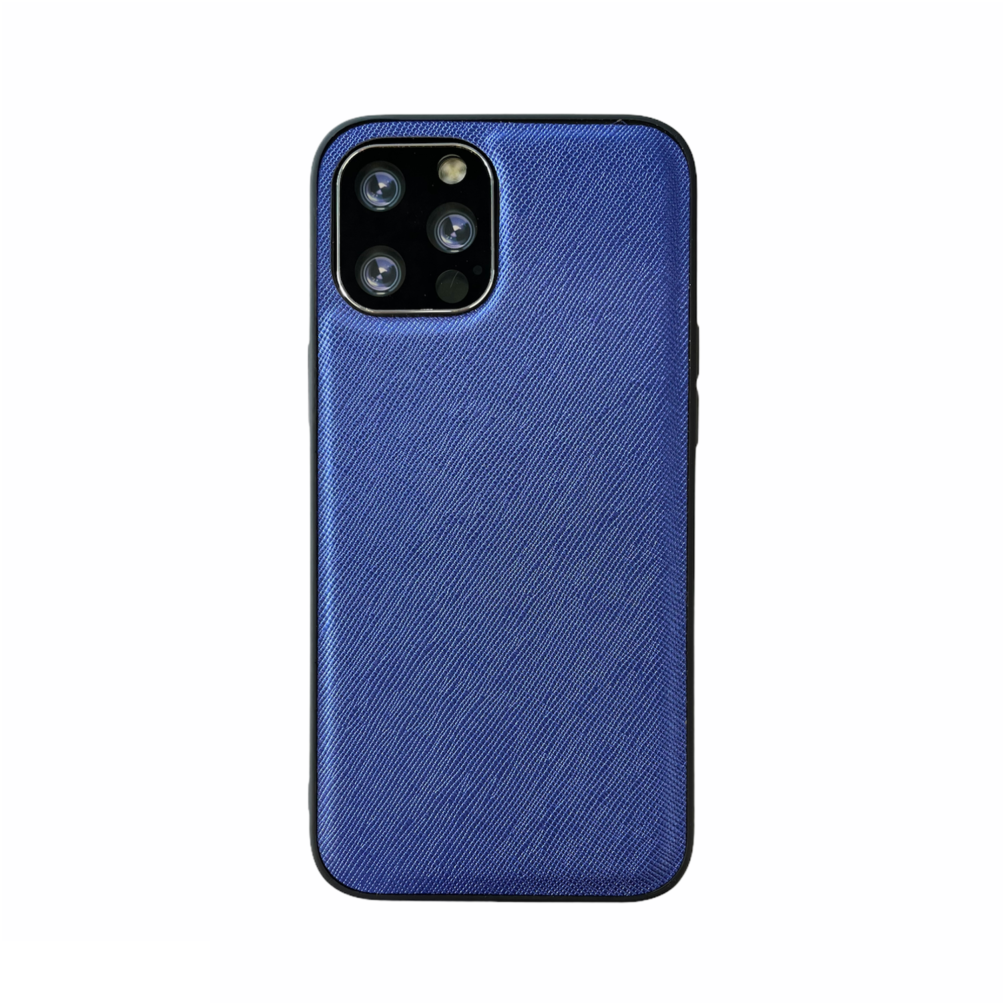 iPhone XS Max hoesje - Backcover - Stofpatroon - TPU - Blauw afbeelding
