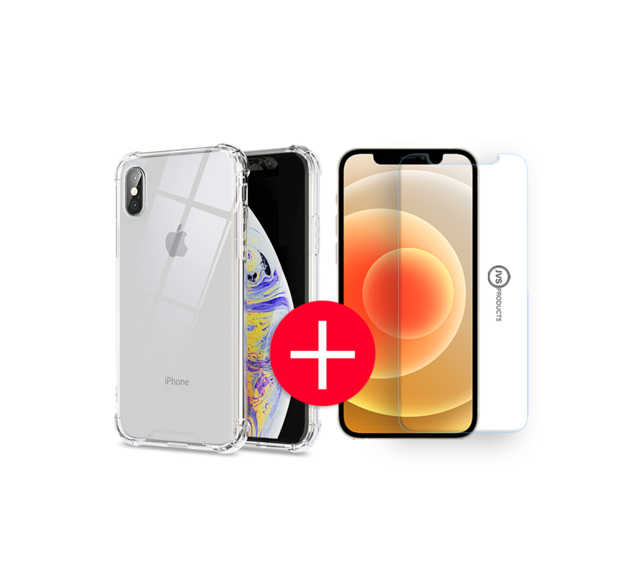 getuige Verlichten Chronisch Apple Iphone X Anti-Shock Hoesje + Screenprotector - Transparant Extra Dun Apple  Iphone X hoes cover case Screenprotector kit - AllYourGames.nl