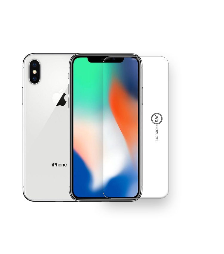 Screenprotector geschikt voor iPhone X - Tempered Glass - Beschermglas - Glas - Transparant afbeelding