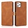 iPhone 12 Pro hoesje - Bookcase - Pasjeshouder - Portemonnee - Kunstleer - Bruin