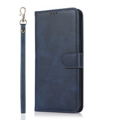 JVS Products iPhone 11 Book Case Hoesje 2 in 1 met Koord - Back Cover - Magneetsluiting - Pasjeshouder - Kunstleer - Flipcase Hoesje - Apple iPhone 11 - Blauw
