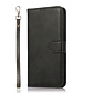 iPhone 12 hoesje - Bookcase - Koord - Pasjeshouder - Portemonnee - Kunstleer - Zwart kopen