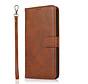 iPhone 12 Pro Max hoesje - Bookcase - Koord - Pasjeshouder - Portemonnee - Kunstleer - Bruin kopen