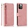 iPhone 7 hoesje - Bookcase - Pasjeshouder - Portemonnee - Rits - Kunstleer - Rose Goud
