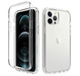 iPhone SE 2020 Full Body Hoesje - 2-delig - Back Cover - Siliconen - Case - TPU - Schokbestendig - Apple iPhone SE 2020 - Transparant kopen