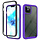 iPhone XR hoesje - Backcover - 2 delig - Schokbestendig - TPU - Paars