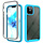 iPhone 11 Pro Max hoesje - Backcover - 2 delig - Schokbestendig - Siliconen - Lichtblauw