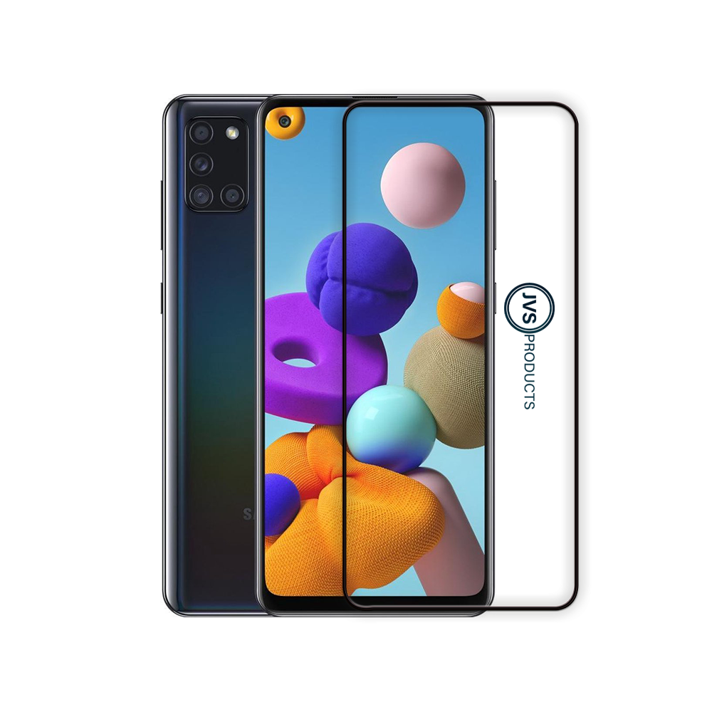 Screenprotector geschikt voor Samsung Galaxy A21 - Premium - Volledig bedekt - Edge to edge - Tempered Glass - Beschermglas - Glas - Transparant afbeelding