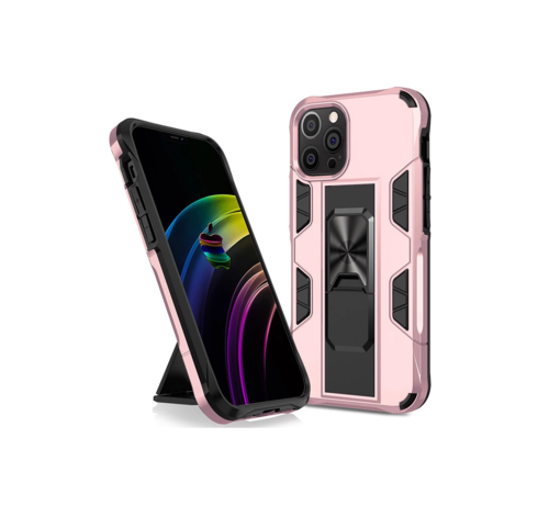 JVS Products Samsung Galaxy A41 Rugged Armor Back Cover Hoesje - Stevig - Heavy Duty - TPU - Shockproof Case - Samsung Galaxy A41 - Roze kopen