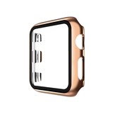JVS Products Apple Watch 40MM Full Cover Bumper Hoesje + Screenprotector - Kunststof - TPU - Apple Watch Case - Rose Goud
