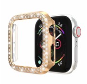 JVS Products Apple Watch 42MM Diamanten Bumper Hoesje - Kunststof - TPU - Cover - Apple Watch Case - Rose Goud