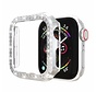 Apple Watch 44MM Diamanten Bumper Hoesje - Kunststof - TPU - Cover - Apple Watch Case - Zilver kopen