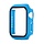 Hoesje geschikt voor Apple Watch 38MM - Hardcase - Screenprotector - Kunststof - Lichtblauw kopen
