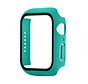Hoesje geschikt voor Apple Watch 40MM - Hardcase - Screenprotector - Kunststof - Mintgroen kopen