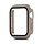 Hoesje geschikt voor Apple Watch 40MM - Hardcase - Screenprotector - Kunststof - Taupe kopen