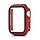Hoesje geschikt voor Apple Watch 40MM - Hardcase - Screenprotector - Kunststof - Donkerrood