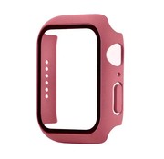 JVS Products Hoesje geschikt voor Apple Watch 40MM - Hardcase - Screenprotector - Kunststof - Oudroze