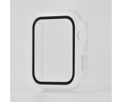 JVS Products Hoesje geschikt voor Apple Watch 40MM - Hardcase - Screenprotector - Kunststof - Frosted