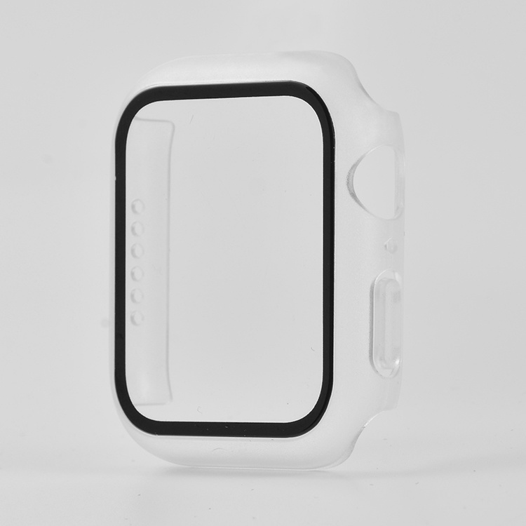 Hoesje geschikt voor Apple Watch 40MM - Hardcase - Screenprotector - Kunststof - Frosted kopen afbeelding
