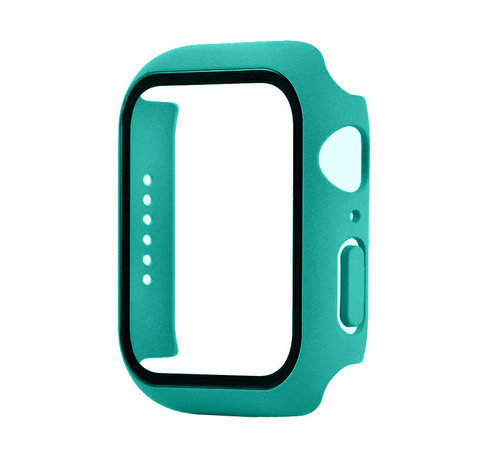 JVS Products Apple Watch 42MM Full Cover Hoesje + Screenprotector - Kunststof - TPU - Apple Watch Case - Mintgroen kopen