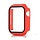 Hoesje geschikt voor Apple Watch 42MM - Hardcase - Screenprotector - Kunststof - Rood