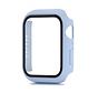 Hoesje geschikt voor Apple Watch 42MM - Hardcase - Screenprotector - Kunststof - Paars/Blauw kopen