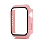 Hoesje geschikt voor Apple Watch 42MM - Hardcase - Screenprotector - Kunststof - Roze kopen