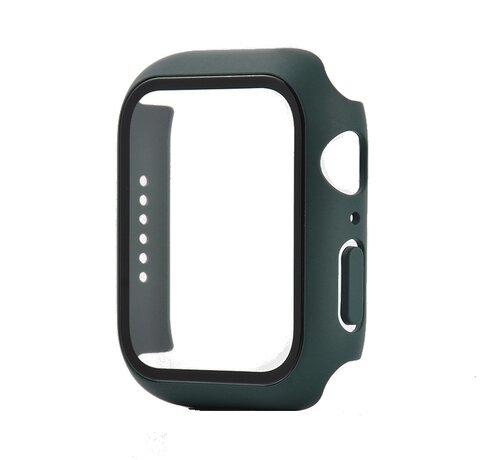 JVS Products Apple Watch 42MM Full Cover Hoesje + Screenprotector - Kunststof - TPU - Apple Watch Case - Donkergroen kopen