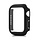 Hoesje geschikt voor Apple Watch 42MM - Hardcase - Screenprotector - Kunststof - Zwart