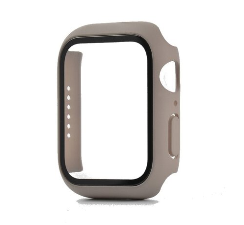 JVS Products Apple Watch 42MM Full Cover Hoesje + Screenprotector - Kunststof - TPU - Apple Watch Case - Grijs kopen