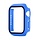 Hoesje geschikt voor Apple Watch 44MM - Hardcase - Screenprotector - Kunststof - Blauw kopen