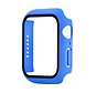 Apple Watch 44MM Full Cover Hoesje + Screenprotector - Kunststof - TPU - Apple Watch Case - Blauw kopen
