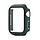 Hoesje geschikt voor Apple Watch 44MM - Hardcase - Screenprotector - Kunststof - Donkergroen