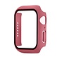 Hoesje geschikt voor Apple Watch 44MM - Hardcase - Screenprotector - Kunststof - Oudroze kopen